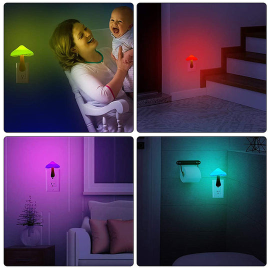 Nachtlampje Paddestoel LED voor Sfeervolle Verlichting in Slaapkamer en Babyruimte 3