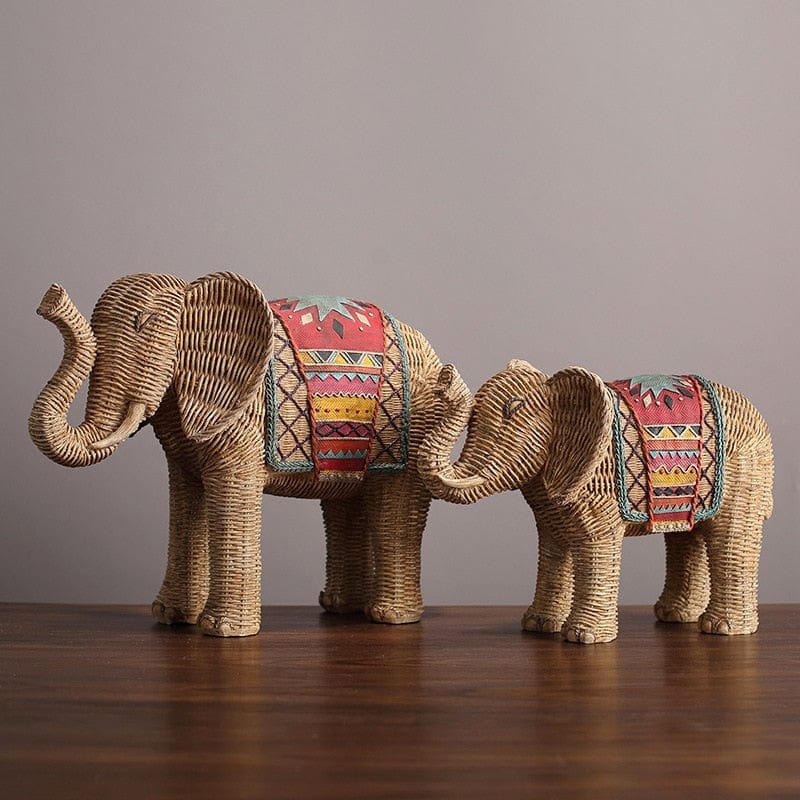 Olifantenbeeld Rotan Design 0