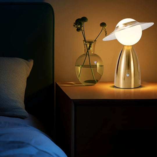 Oplaadbare Tafellamp met Touch Dimmer voor Bureau en Slaapkamer 3