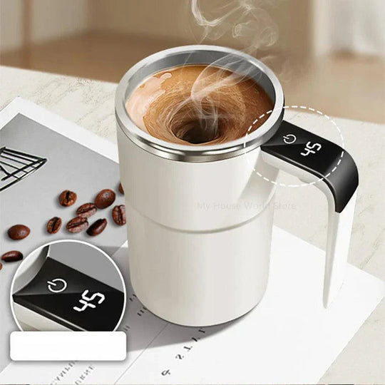 Oplaadbare Zelfroerende Koffiemok Draagbaar 4