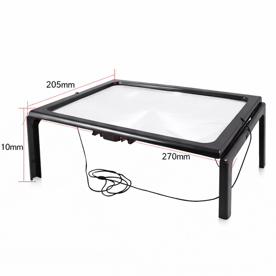 Opvouwbare Loep met LED-verlichting voor Handsfree Lezen en 3x Vergroting 3
