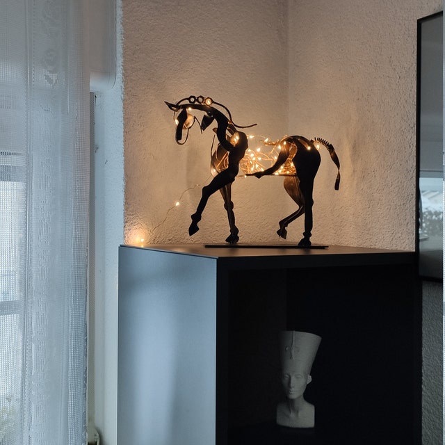 Paardenbeeld Handgemaakt Stijlvol Decoratief Element 2