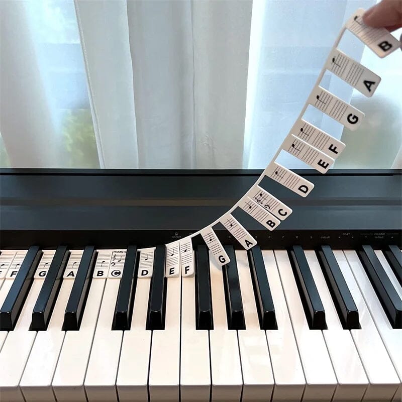 Piano Toetsenbord Nootlabels Verwijderbaar voor Beginners 0