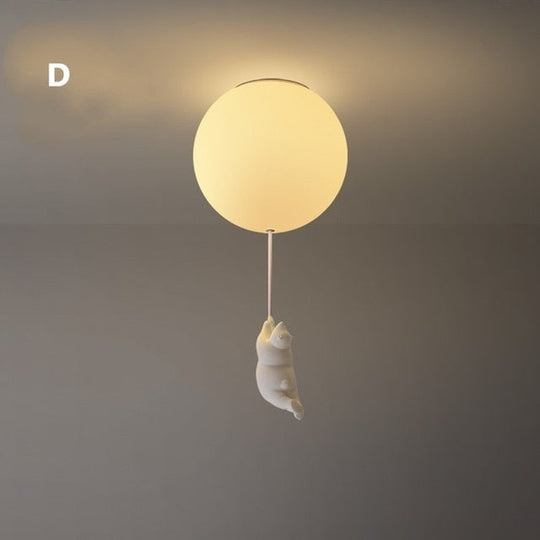 Plafondlamp Beer met Ballon voor Kinderen - Speelse Plafonniere voor Slaapkamer 10