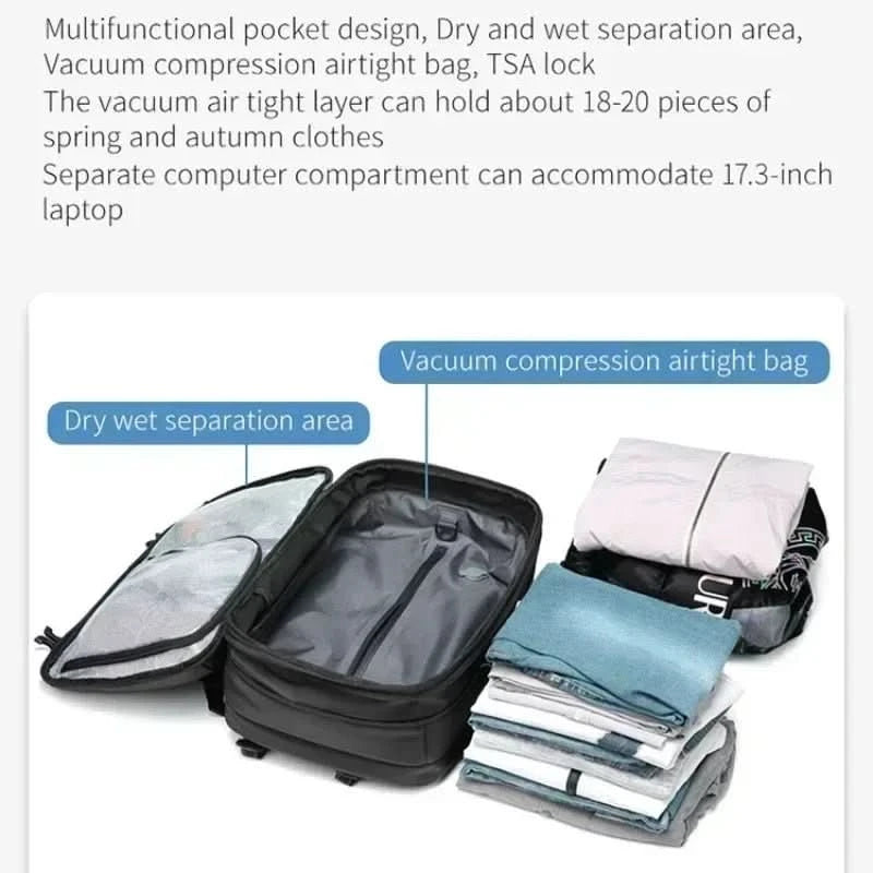 Reis Rugzak Samendrukbaar voor Laptop 1