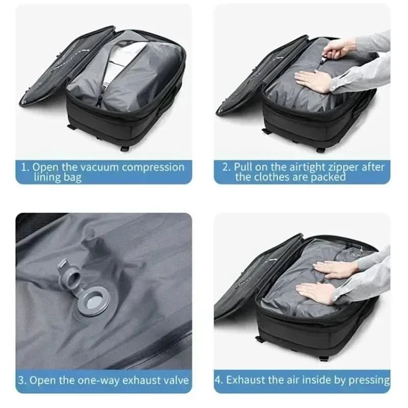 Reis Rugzak Samendrukbaar voor Laptop 4
