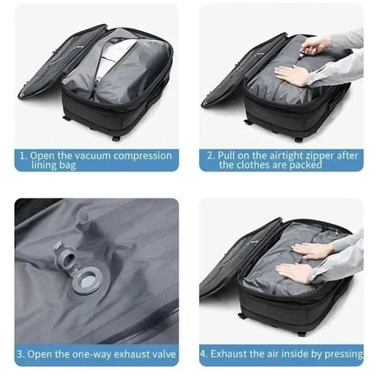 Reis Rugzak Samendrukbaar voor Laptop 4