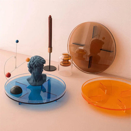 Rond Opbergbakje Voor Badkamer En Huisorganisatie Met Modern Ontwerp 1