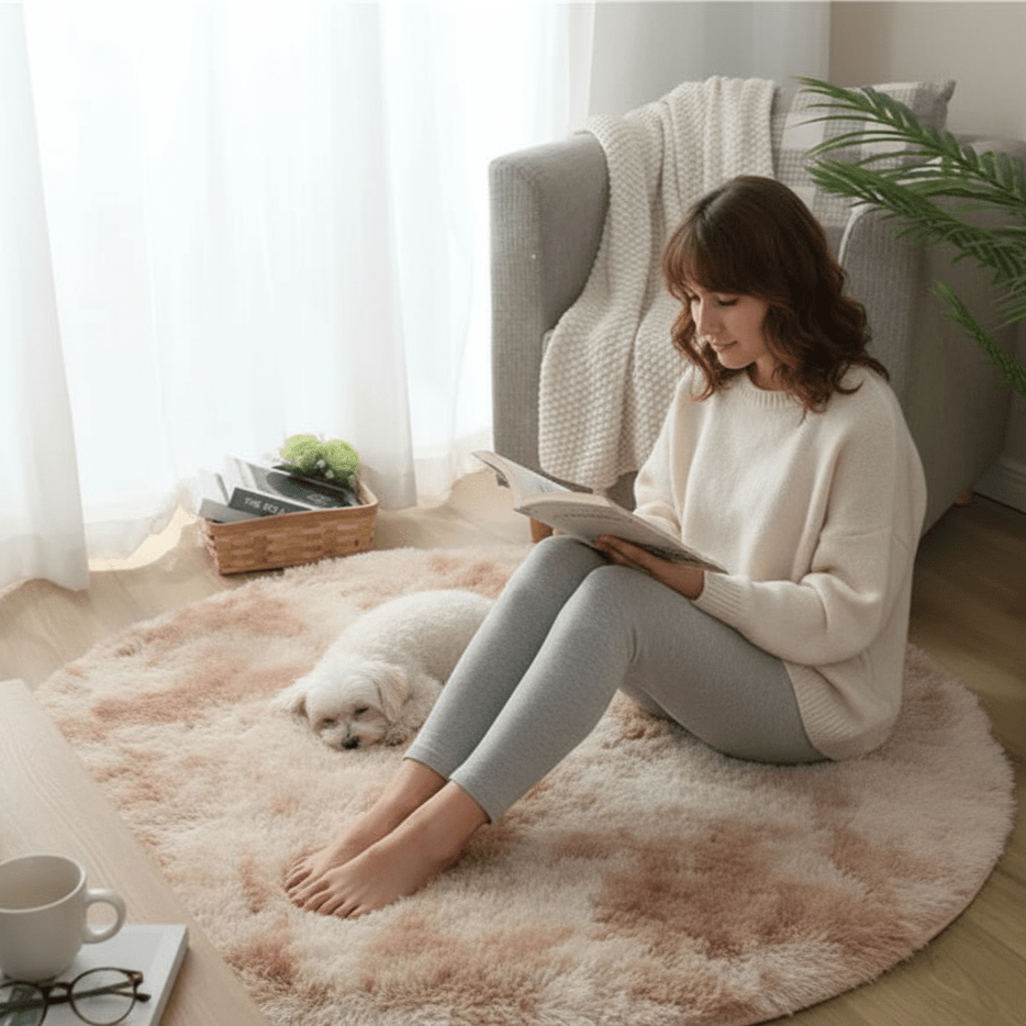 Rond Vloerkleed Luxe Hoogpolig Voor Een Gezellige Sfeer 6
