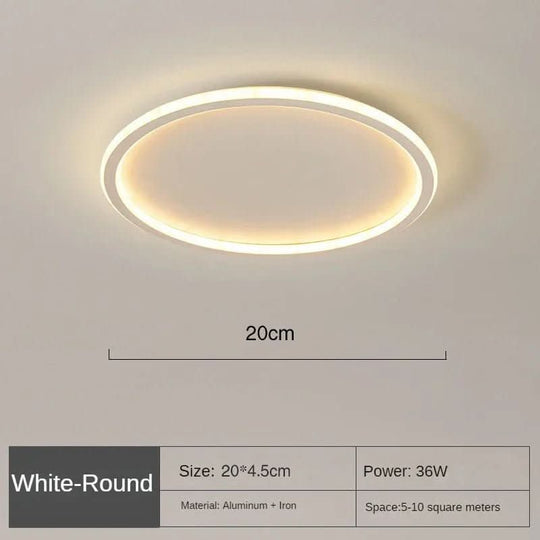 Ronde LED-plafondlamp Scandinavisch Design 6
