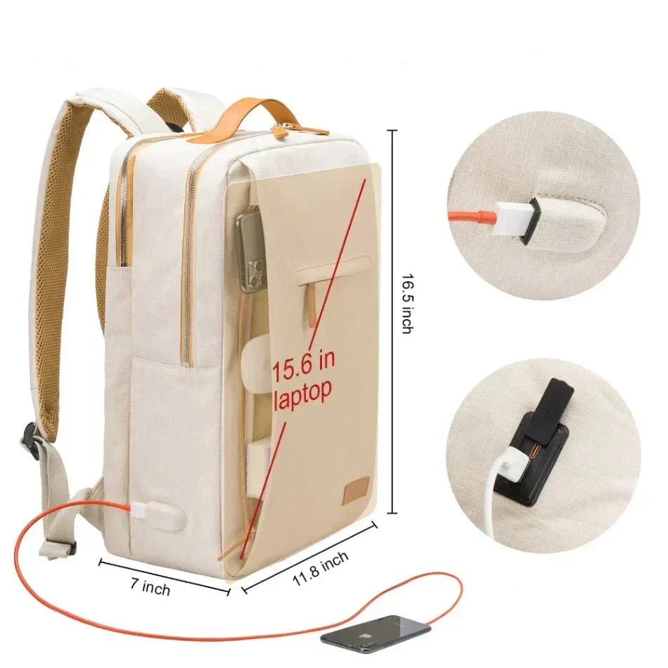 Rugzak met Laptopvak en USB-oplaadpoort 6