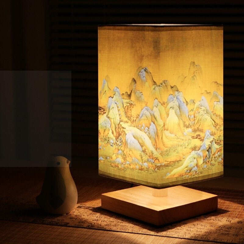 Scandinavische Tafellamp met Japans Design 2