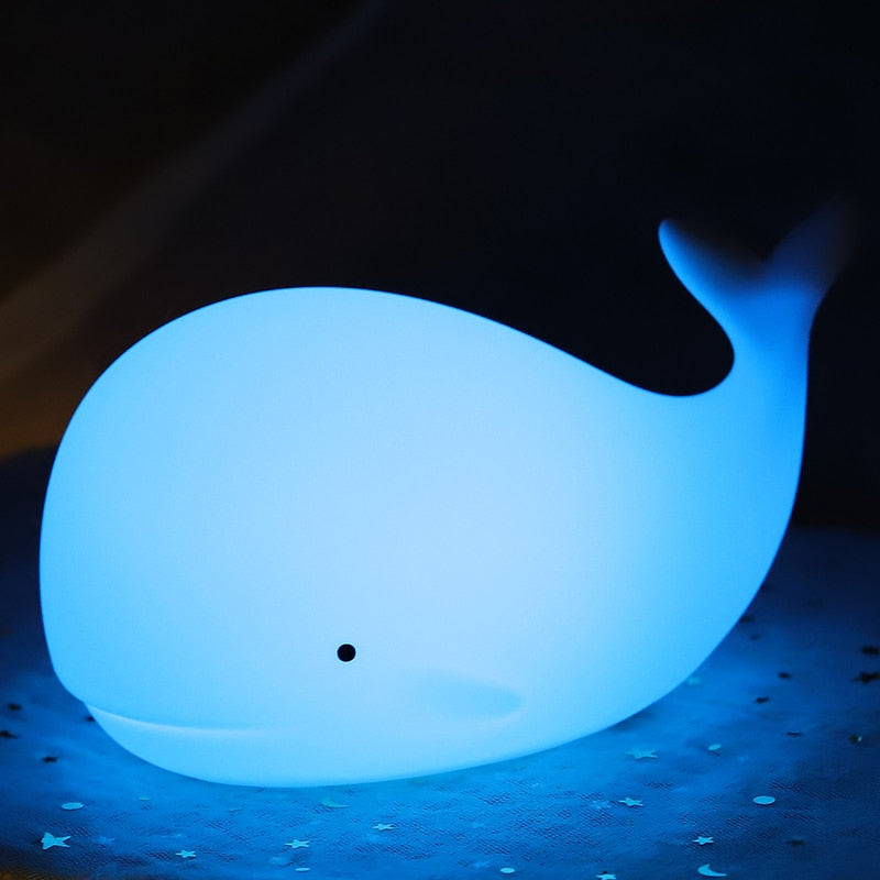 Schattig Nachtlampje Walvis Compact voor Slaapkamer en Baby-Kamer 3