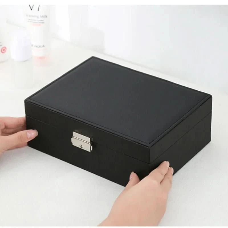 Sieradendoosje 2-Laags Compact Stijlvol Design voor Sieraden en Cosmetica 5
