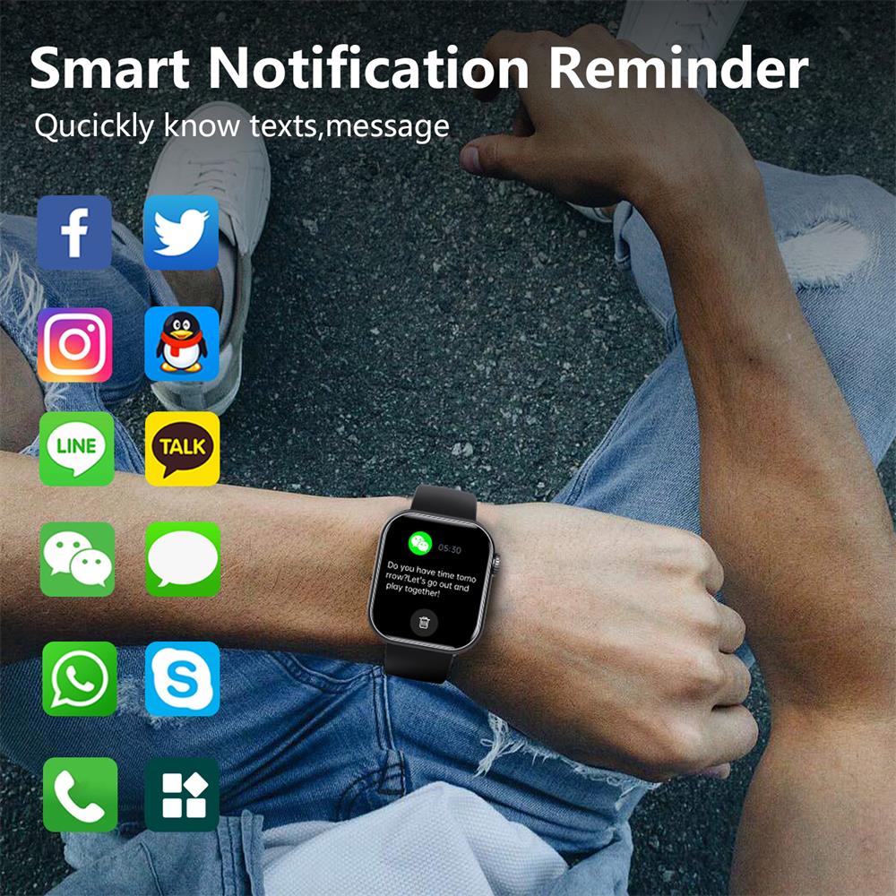 Smartwatch Met Fitnesstracker En Gezondheidsmonitor Modern Design 3