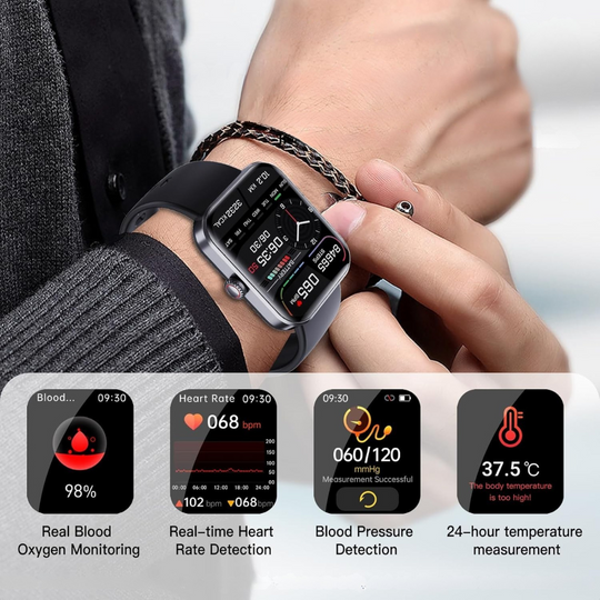 Smartwatch met Innovatieve Gezondheidsmonitoring en Hartslagmonitoring 3
