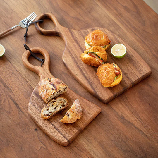 Snijplanken Set voor de Keuken - Dubbelzijdig Walnoot Hout 3