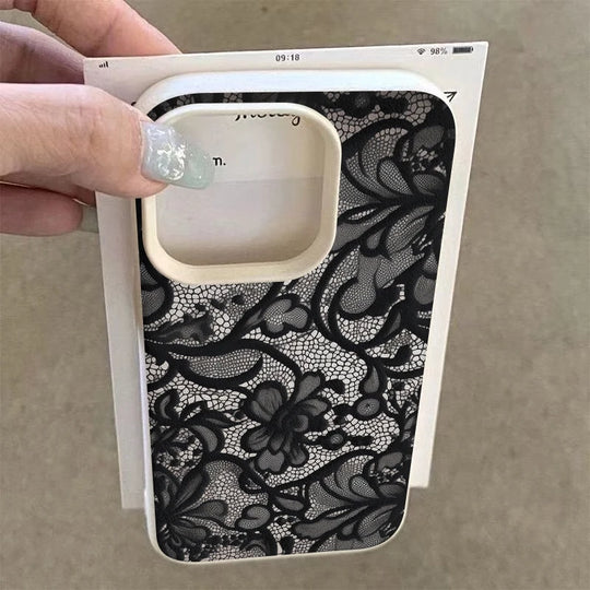 Telefoon Case voor iPhone 17, 16, 15, 14, 13, 12, 11 met Kant Patroon 1