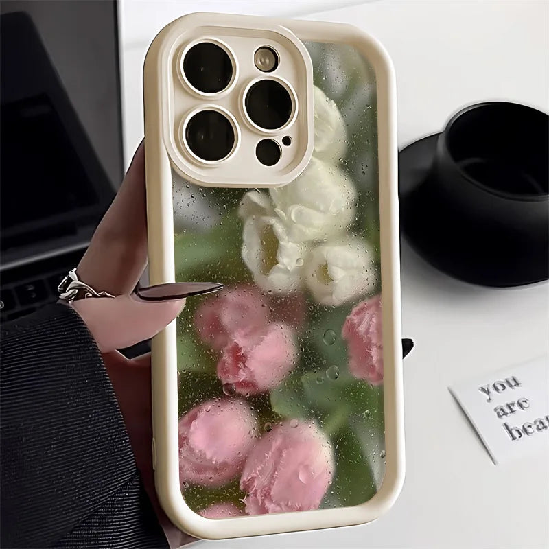 Telefoon Case voor iPhone met Bloemenprint 8