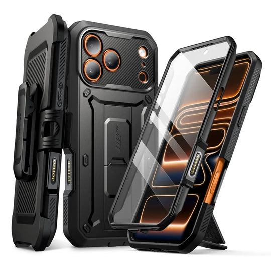 Telefoonhoes voor iPhone 17 Pro Max Robuust met Schermbeschermer 6
