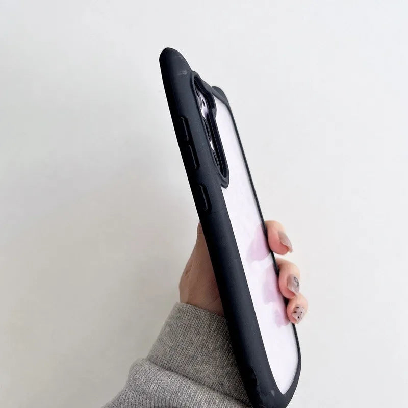Telefoonhoesje 3D Kat Oor Transparant voor Samsung S25 Plus 3