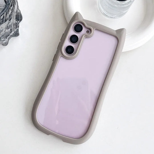 Telefoonhoesje 3D Kat Oor Transparant voor Samsung S25 Plus 9