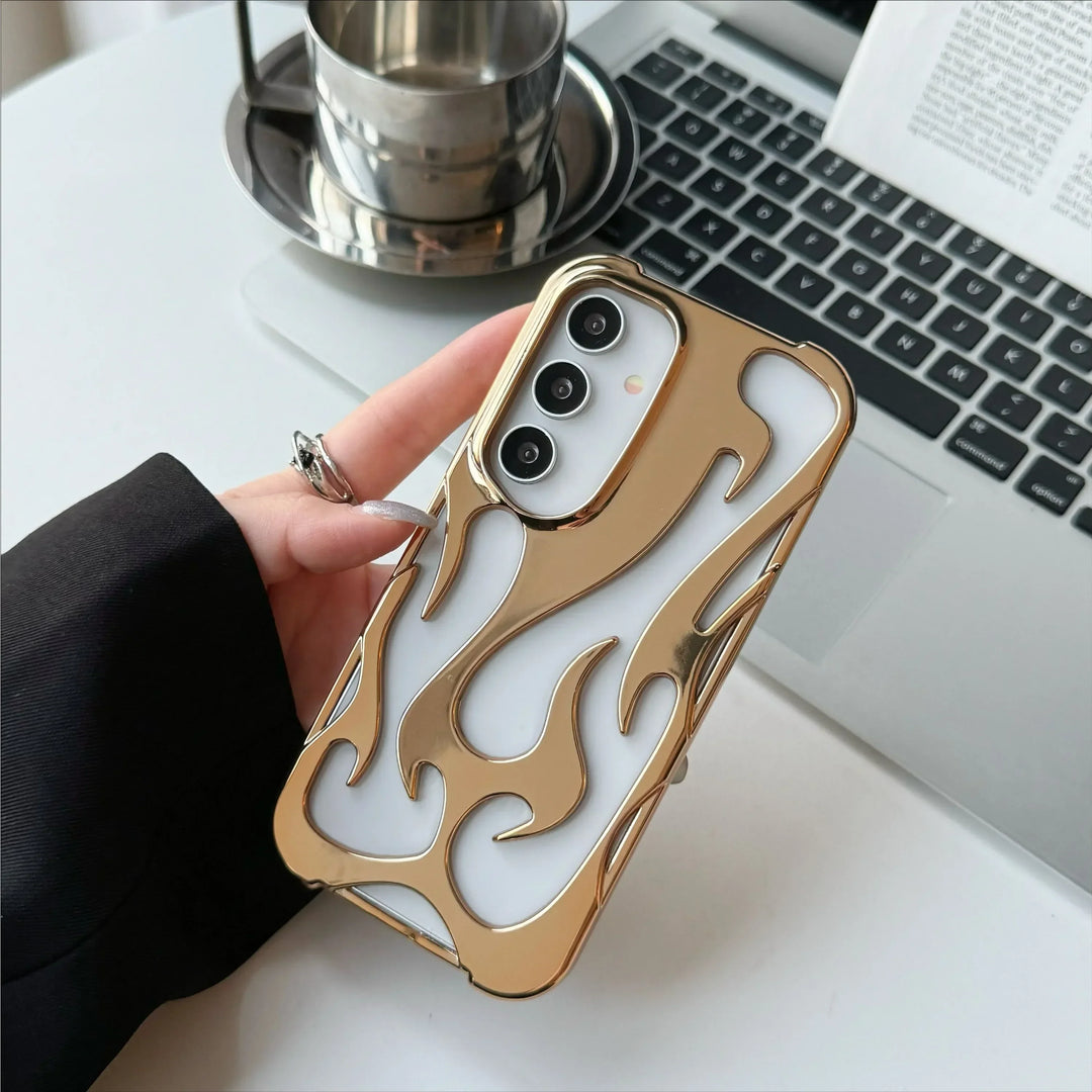 Telefoonhoesje 3D Vlam Patroon voor Samsung Galaxy - Slank en Schokbestendig 3