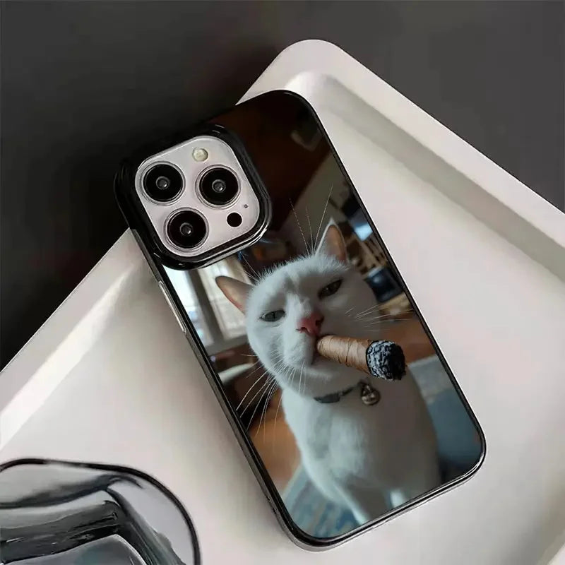 Telefoonhoesje iPhone met Roken Katten Design Speels en Beschermend 4