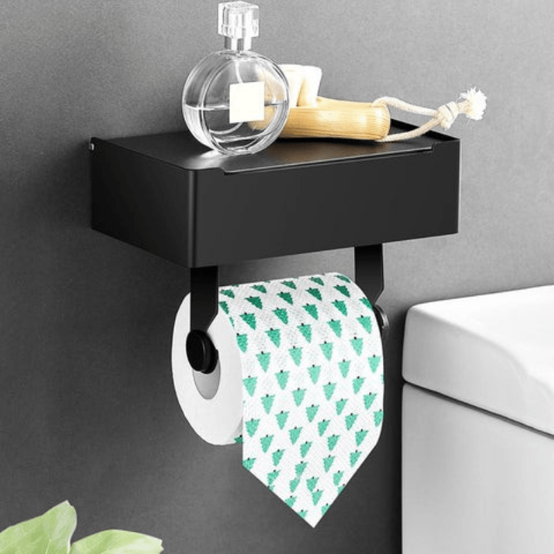 Toiletpapierhouder met Multifunctioneel Opbergvak 2