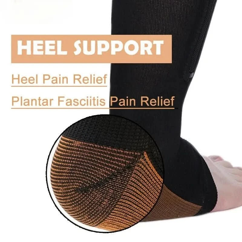 Unisex Compressiesokken met Ritssluiting voor Ondersteuning 8
