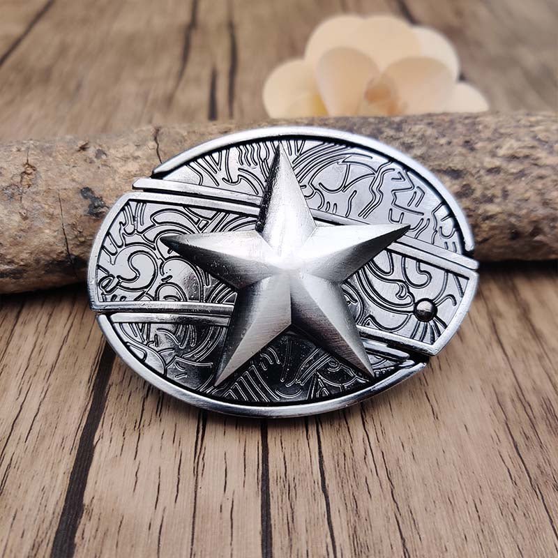 Unisex Cowboyriem Met Metalen Ovale Gesp 9