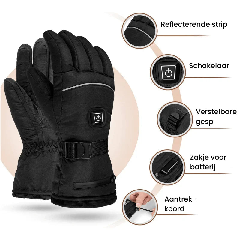 Unisex Elektrisch Verwarmde Handschoenen met Touchscreen Functie 1