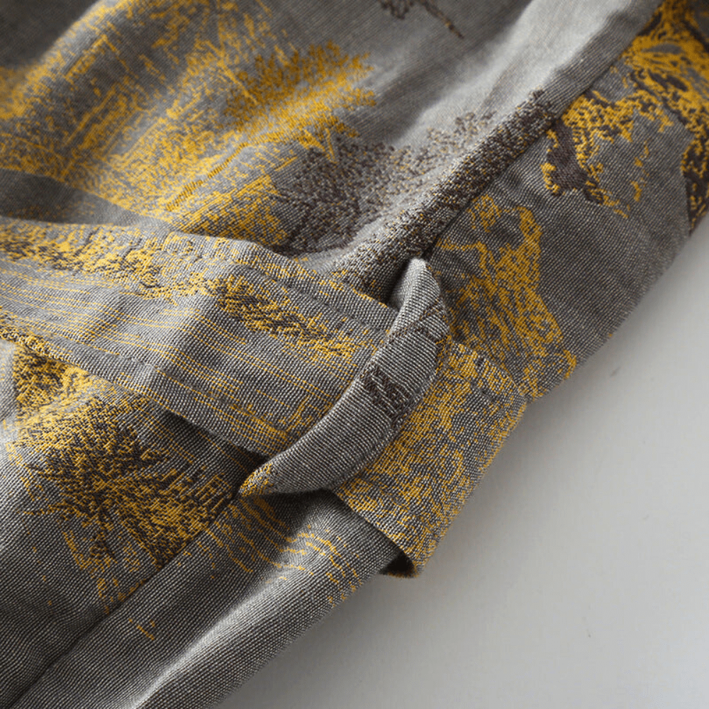 Unisex Kimono Badjas Retro Stijl voor Thuis en Spa 4
