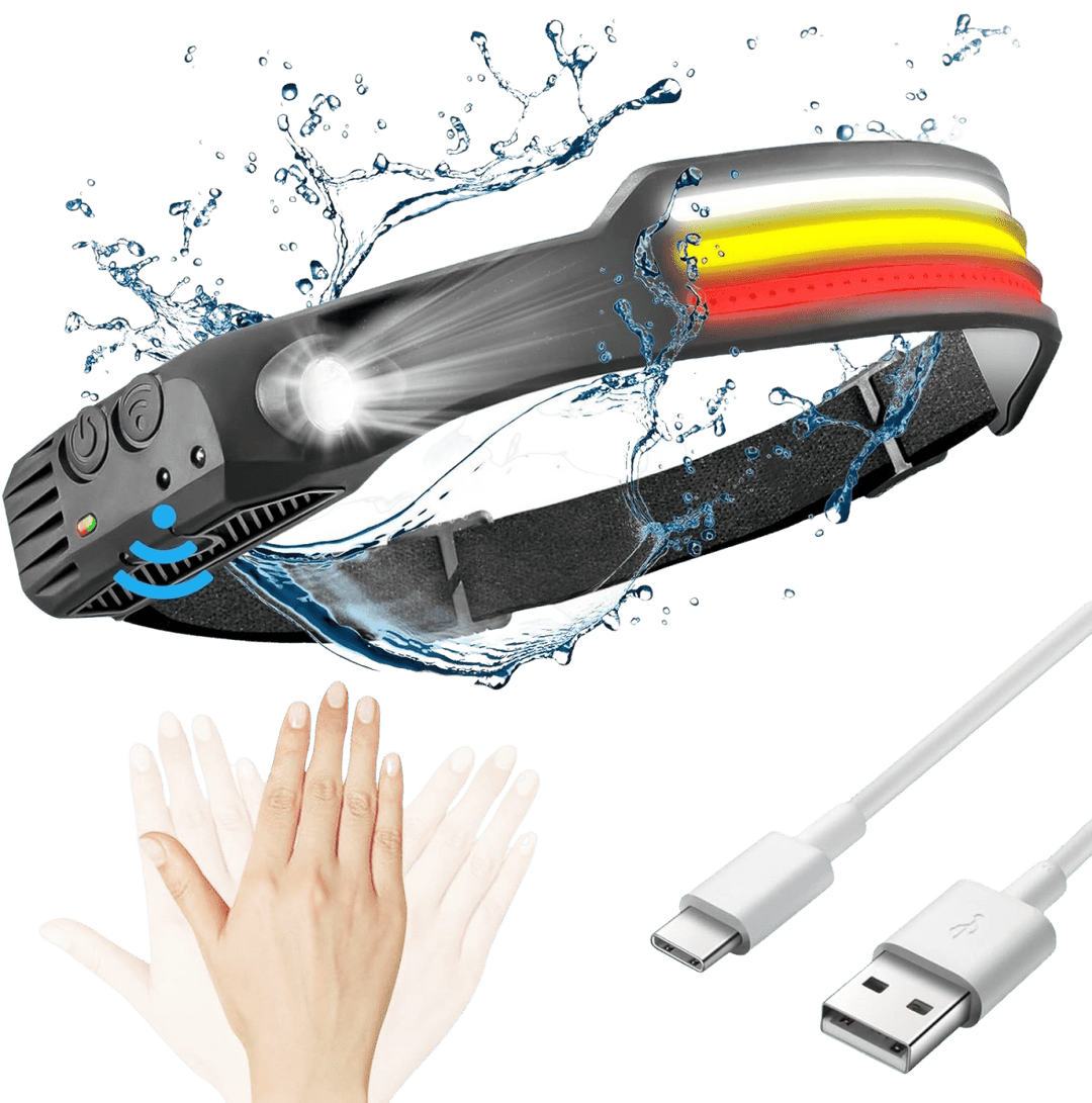 Unisex LED Koplamp met 230° Verlichting 0