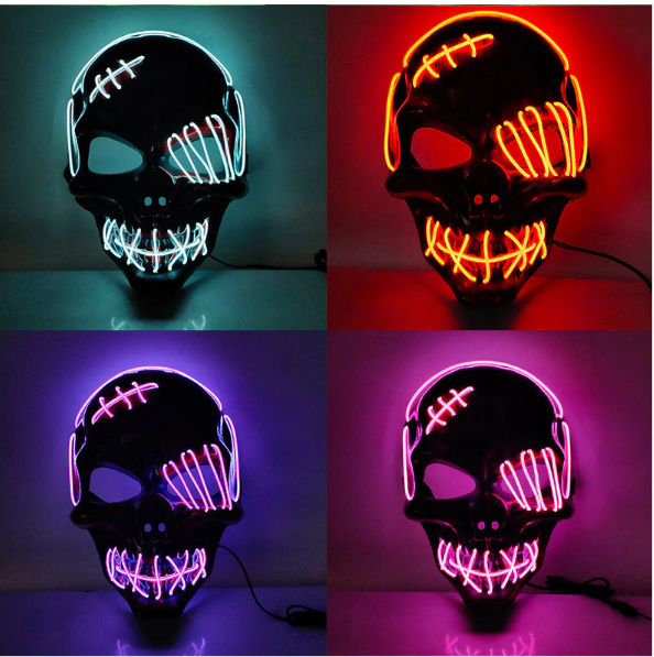 Unisex LED Masker voor Halloween Feest 8
