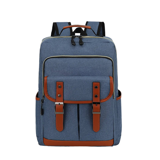 Unisex Laptop Rugzak Waterdicht Vintage Met Laptopvak 0