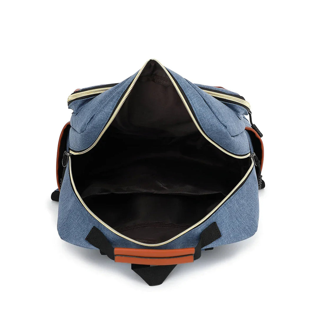 Unisex Laptop Rugzak Waterdicht Vintage Met Laptopvak 4