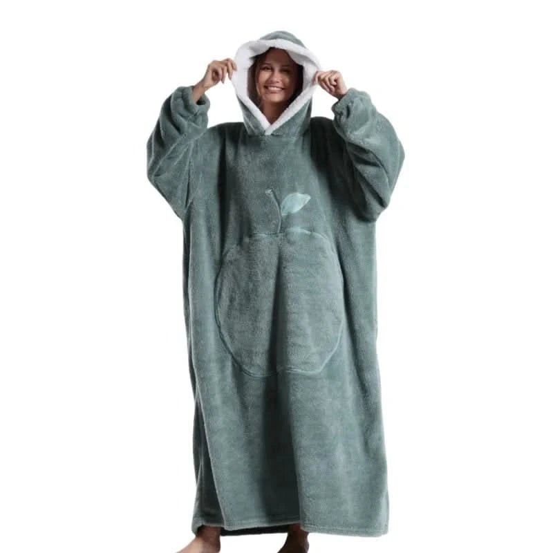 Unisex Oversized Fleece Hoodie voor Comfortabele Ontspanning 10