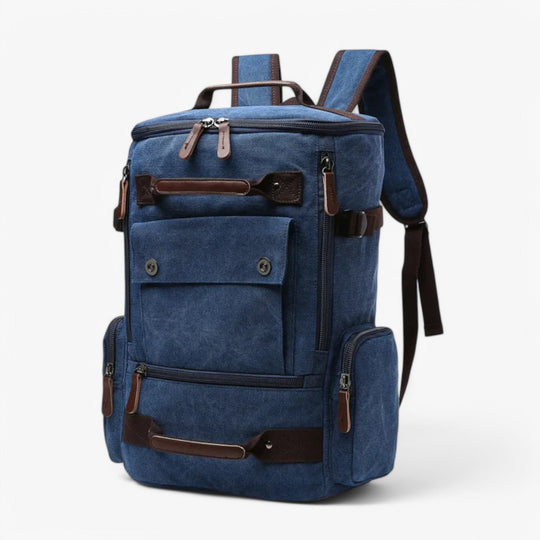 Unisex Rugzak met Laptopvak Vintage voor School en Avontuur 0