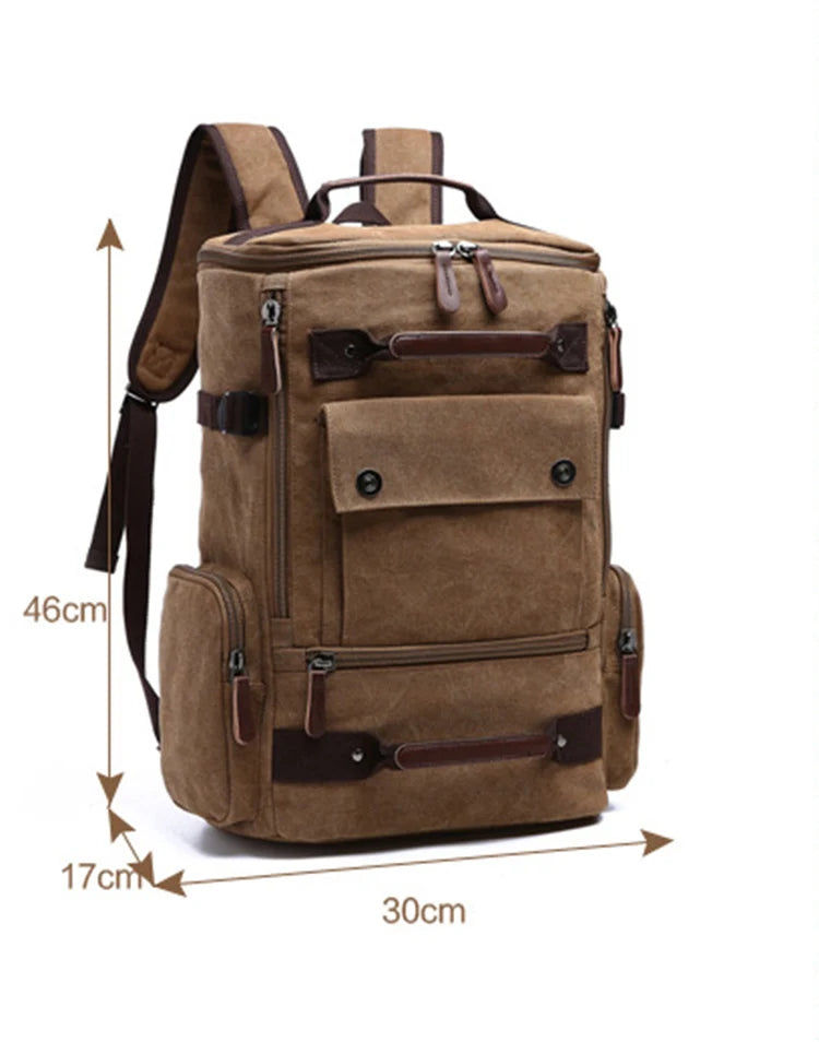 Unisex Rugzak met Laptopvak Vintage voor School en Avontuur 6