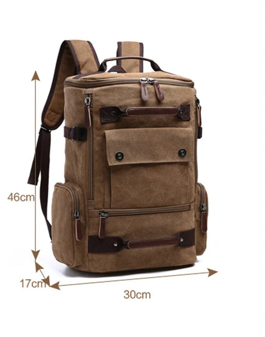 Unisex Rugzak met Laptopvak Vintage voor School en Avontuur 6