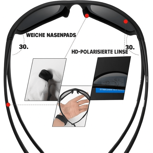 Unisex Sportzonnebril Gepolariseerd voor Actieve Buitenactiviteiten 6