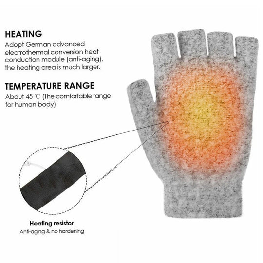 Unisex Verwarmde Handschoenen USB Oplaadbaar 7