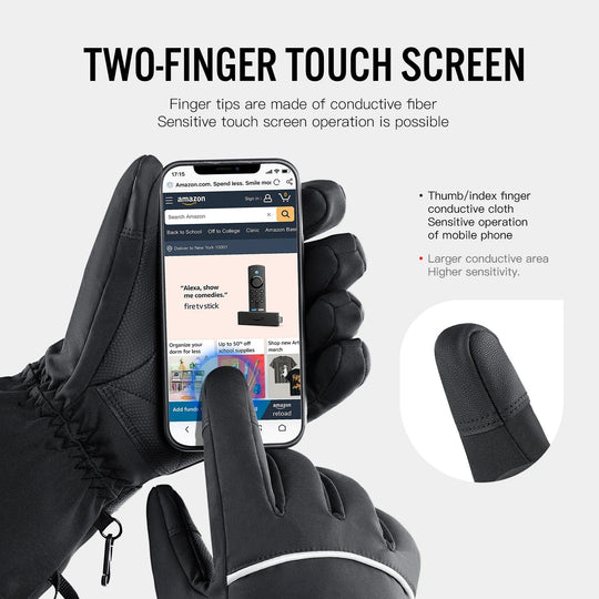 Unisex Verwarmde Handschoenen met Touchscreenfunctie en Waterdicht Ontwerp 6
