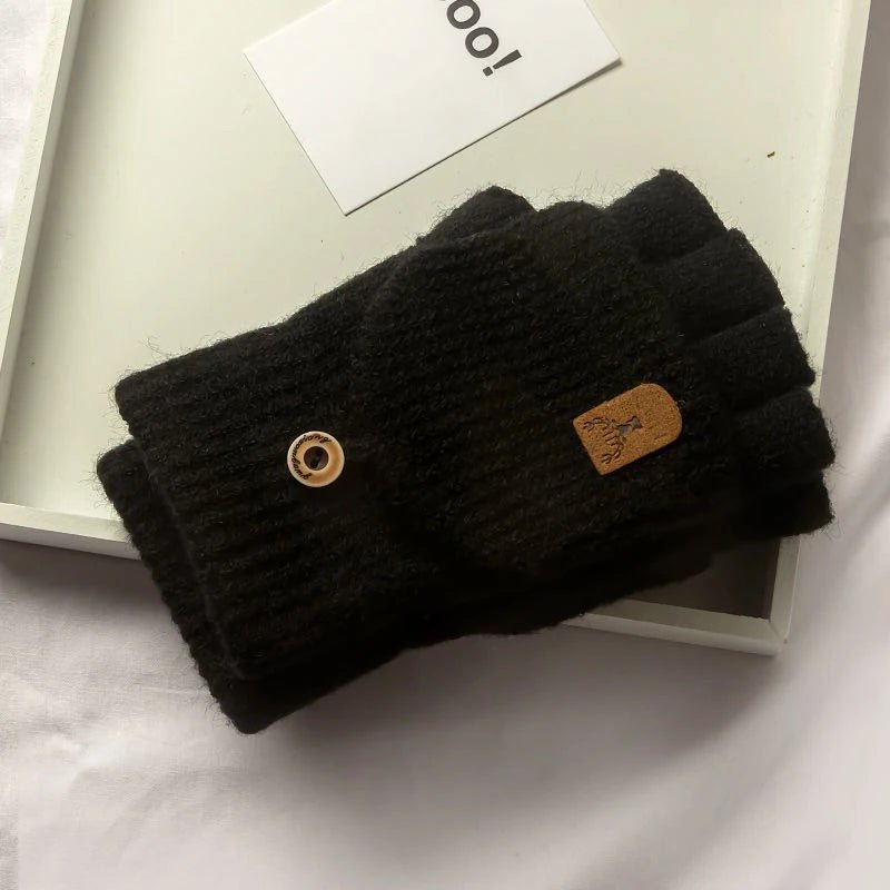Unisex Winterhandschoenen met Halve Vingers en Touchscreen Functie 1