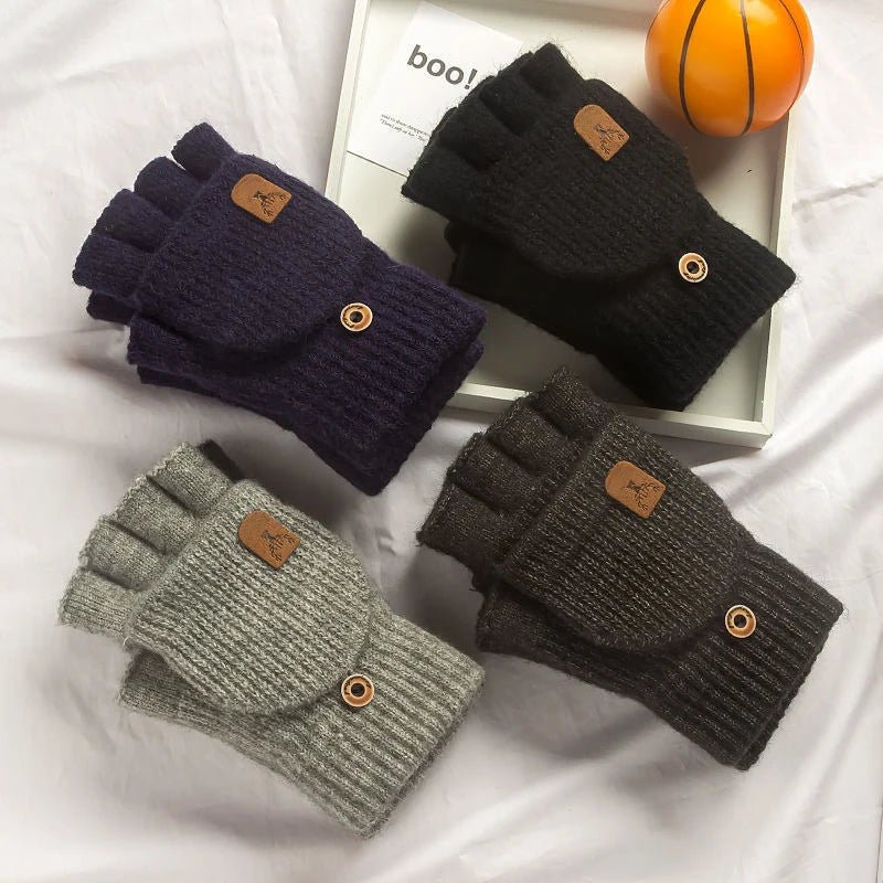 Unisex Winterhandschoenen met Halve Vingers en Touchscreen Functie 5