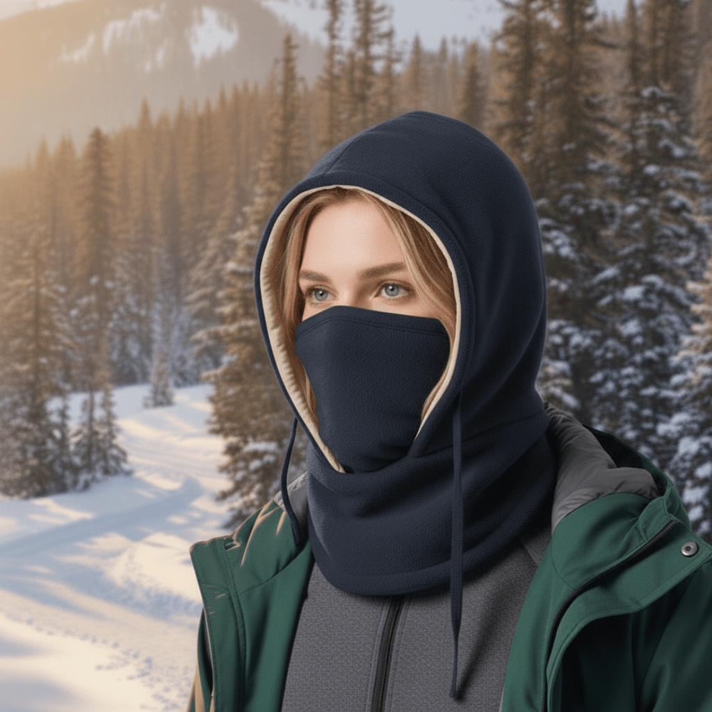 Unisex Wintermuts Winddicht met Afneembare Nekflap 8