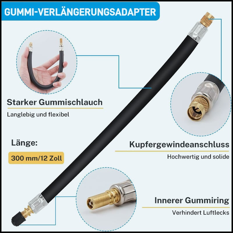 Universele Ventielverlengers voor Banden met Flexibele Slangen 6