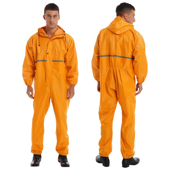 Veiligheidsoverall met Capuchon Waterdicht Reflecterend 0