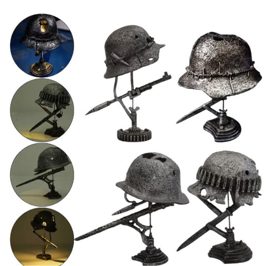 Vintage Tafellamp Helm Stijl 1